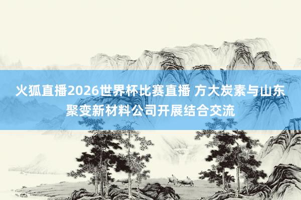 火狐直播2026世界杯比赛直播 方大炭素与山东聚变新材料公司开展结合交流